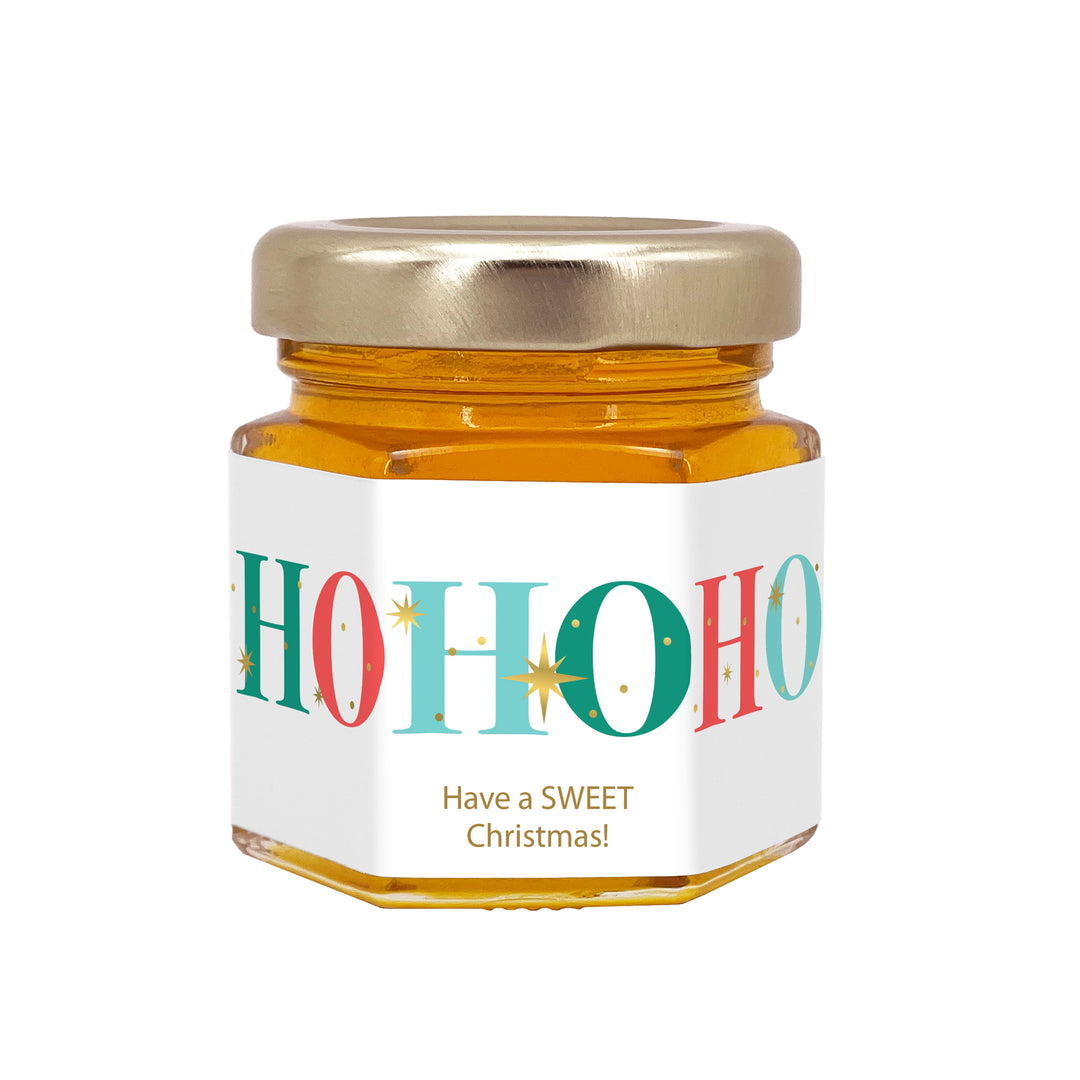 Christmas Honey Jar Favors, Christmas Party Favors, Stocking Stuffer Ideas, Christmas Sparkle