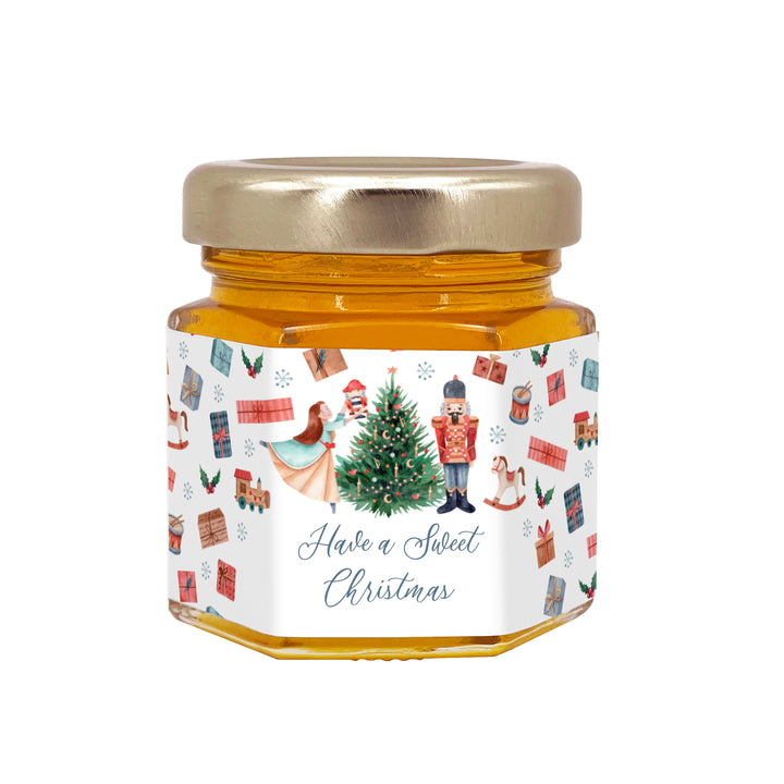Christmas Honey Jar Favors, Christmas Party Favors, Stocking Stuffer Ideas, Nutcracker