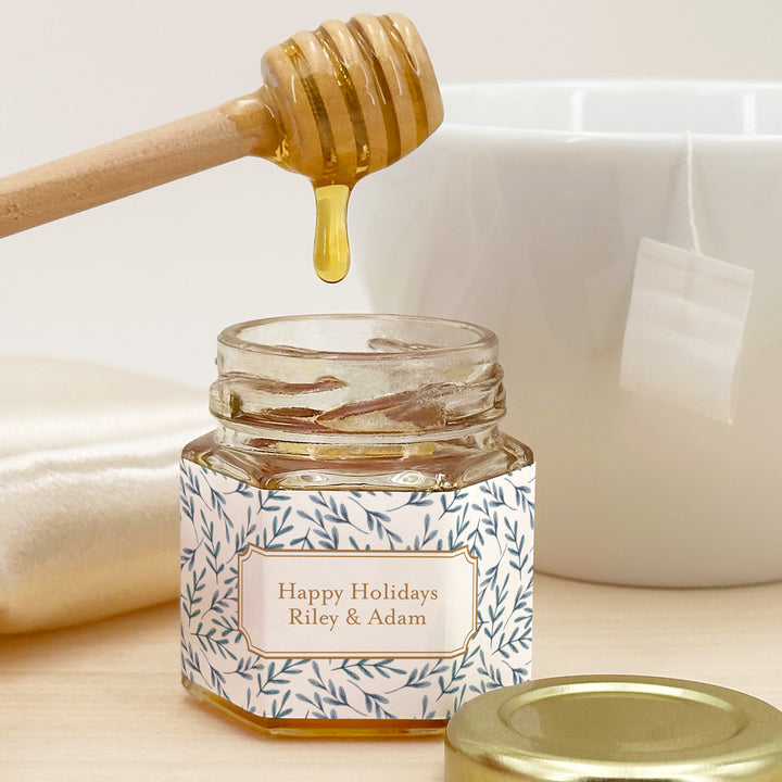 Christmas Honey Jar Favors, Christmas Party Favors, Stocking Stuffer Ideas, Winter Patterns