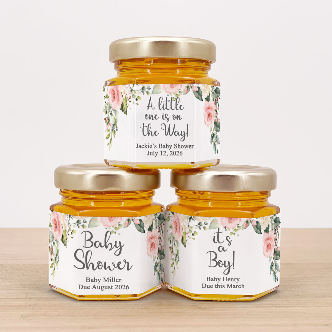 Honey Baby Shower Favors Mini Honey Jar Favors Pink Floral Roses honey-baby-shower-favors-mini-honey-jar-favors-pink-floral-roses