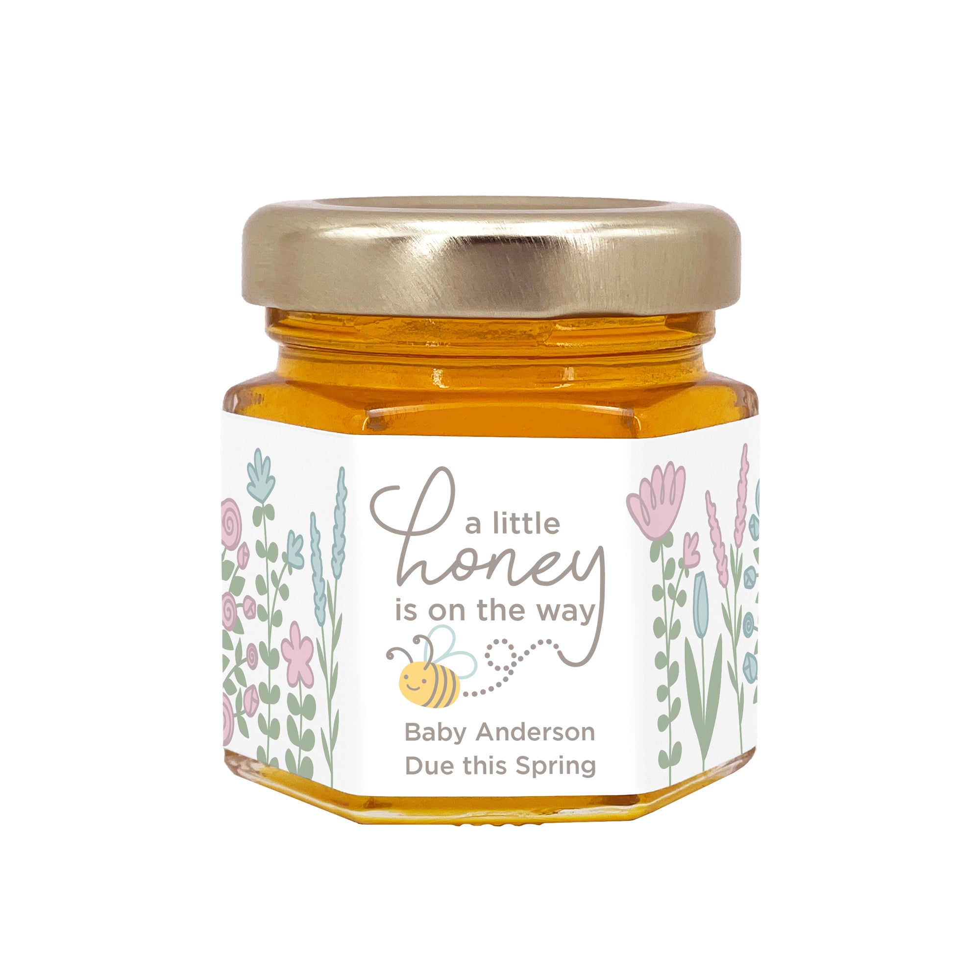 Honey Baby Shower Favors, Mini Honey Jar Favors, New to the Hive