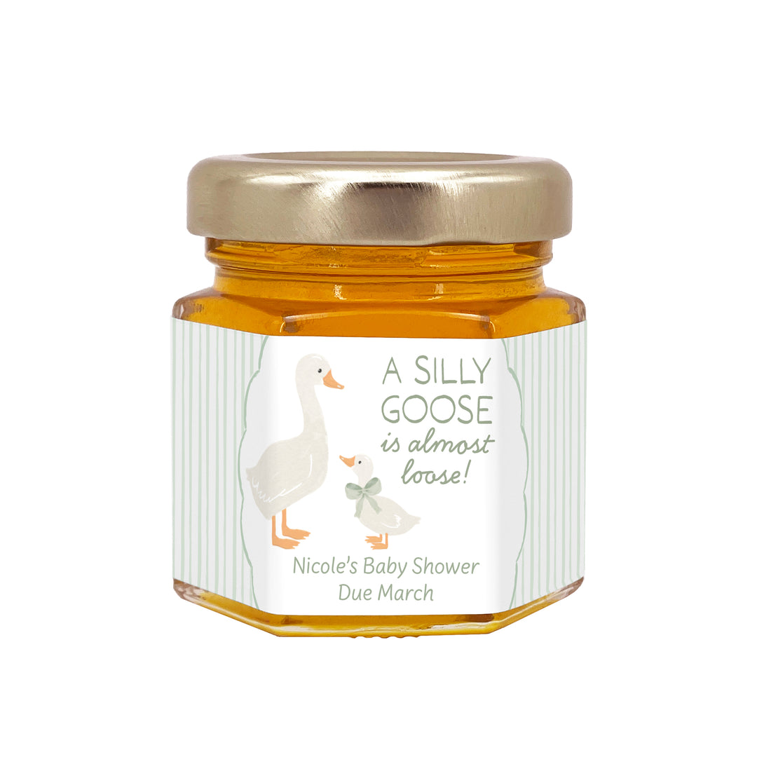 A Silly Goose is Almost Loose, Baby Shower Honey Jars