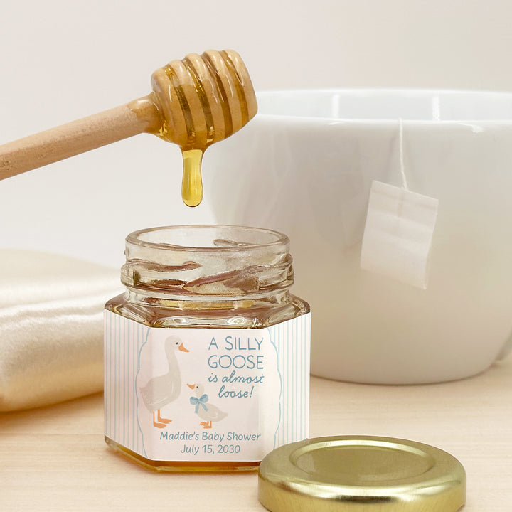 A Silly Goose is Almost Loose, Baby Shower Honey Jars