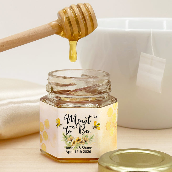 Honey Wedding Favors, Bee Themed Bridal Shower, Mini Honey Jar Favors, Bride to Bee