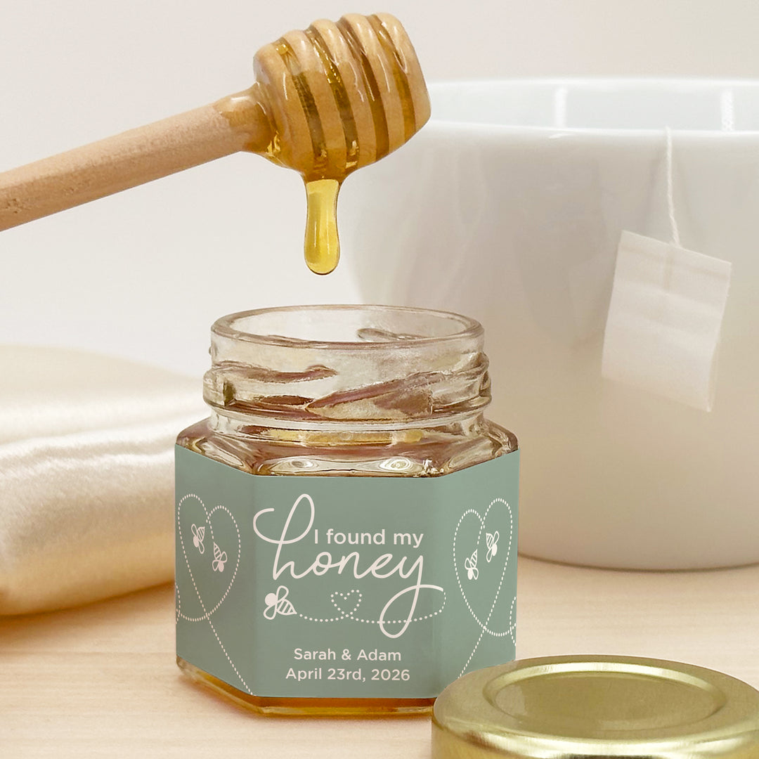 Honey Wedding Favors, Bee Themed Bridal Shower, I Found My Honey Wedding Favors