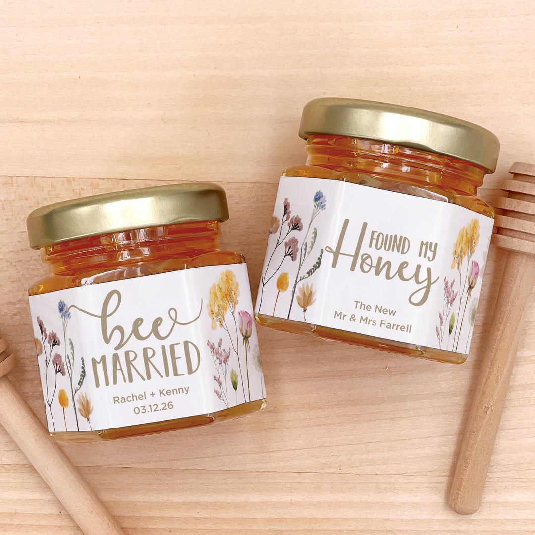 Honey Wedding Favors, Bee Themed Bridal Shower, Meant to Bee Wedding Favors