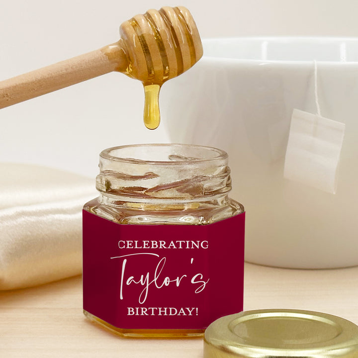 Honey Wedding Favors, Custom Script Text