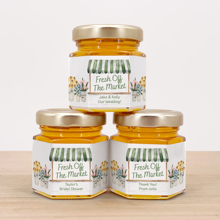 Fresh Off the Market, Bridal Shower Honey Jars