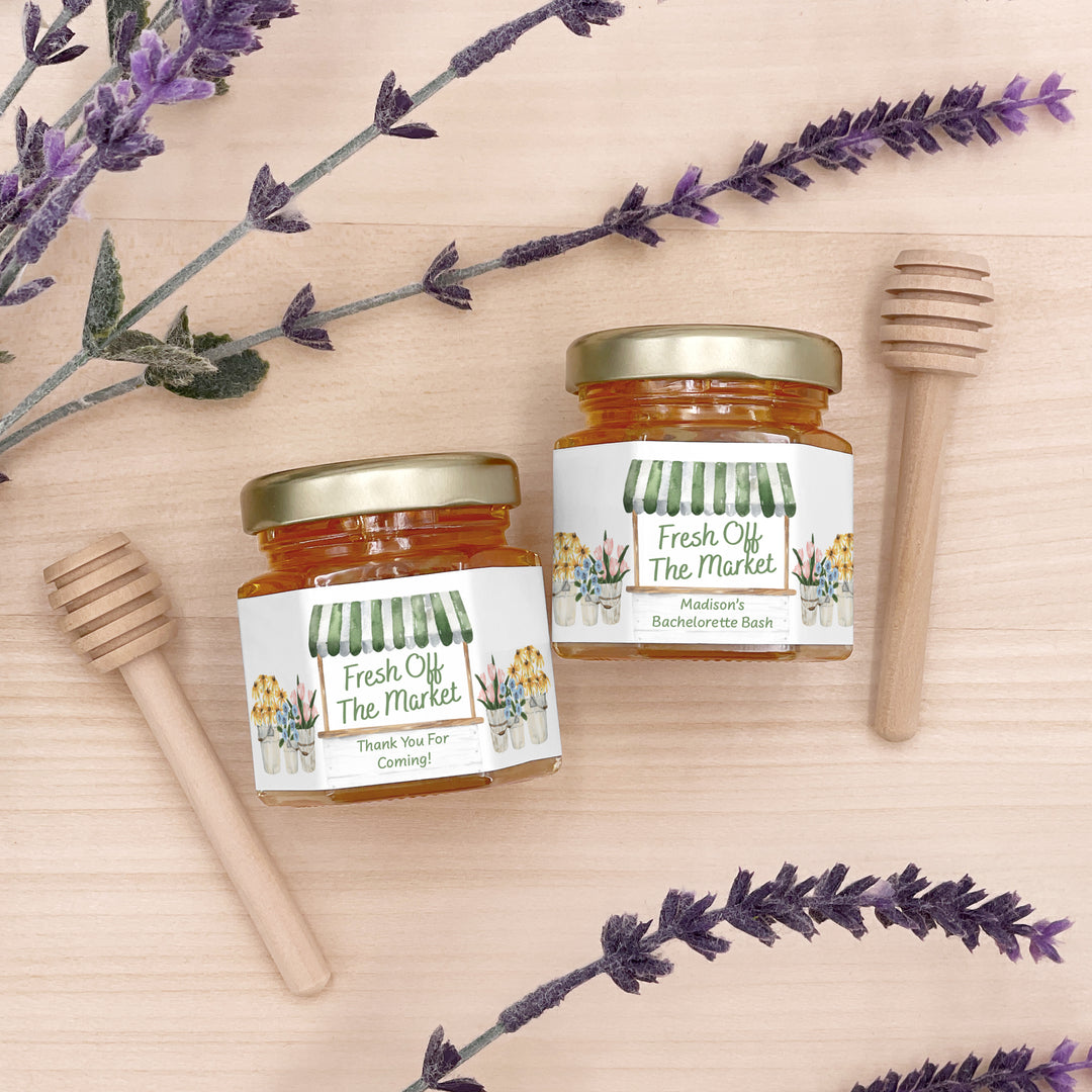 Fresh Off the Market, Bridal Shower Honey Jars