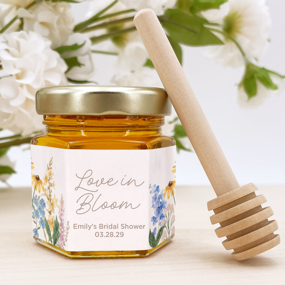 Honey Wedding Favors, Bridal Shower Favor, Love in Bloom, Let Love Grow