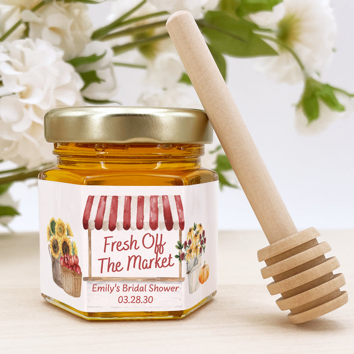 Fall Fresh Off the Market, Bridal Shower Honey Jars