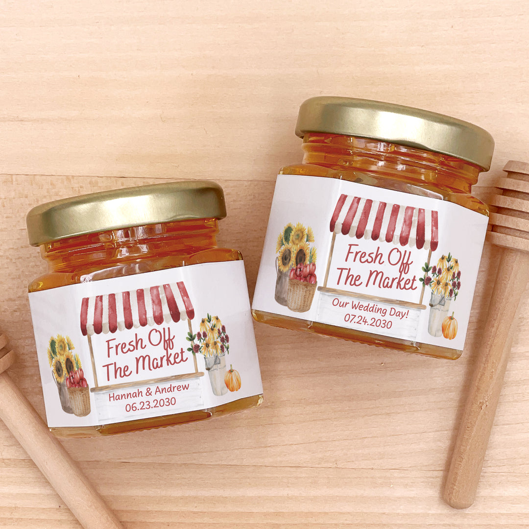 Fall Fresh Off the Market, Bridal Shower Honey Jars