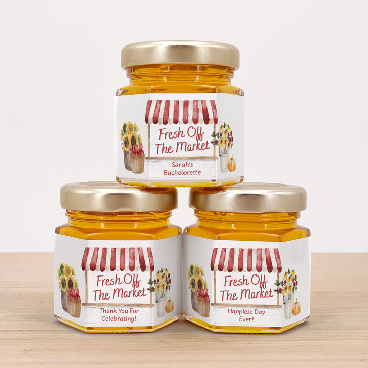 Fall Fresh Off the Market, Bridal Shower Honey Jars