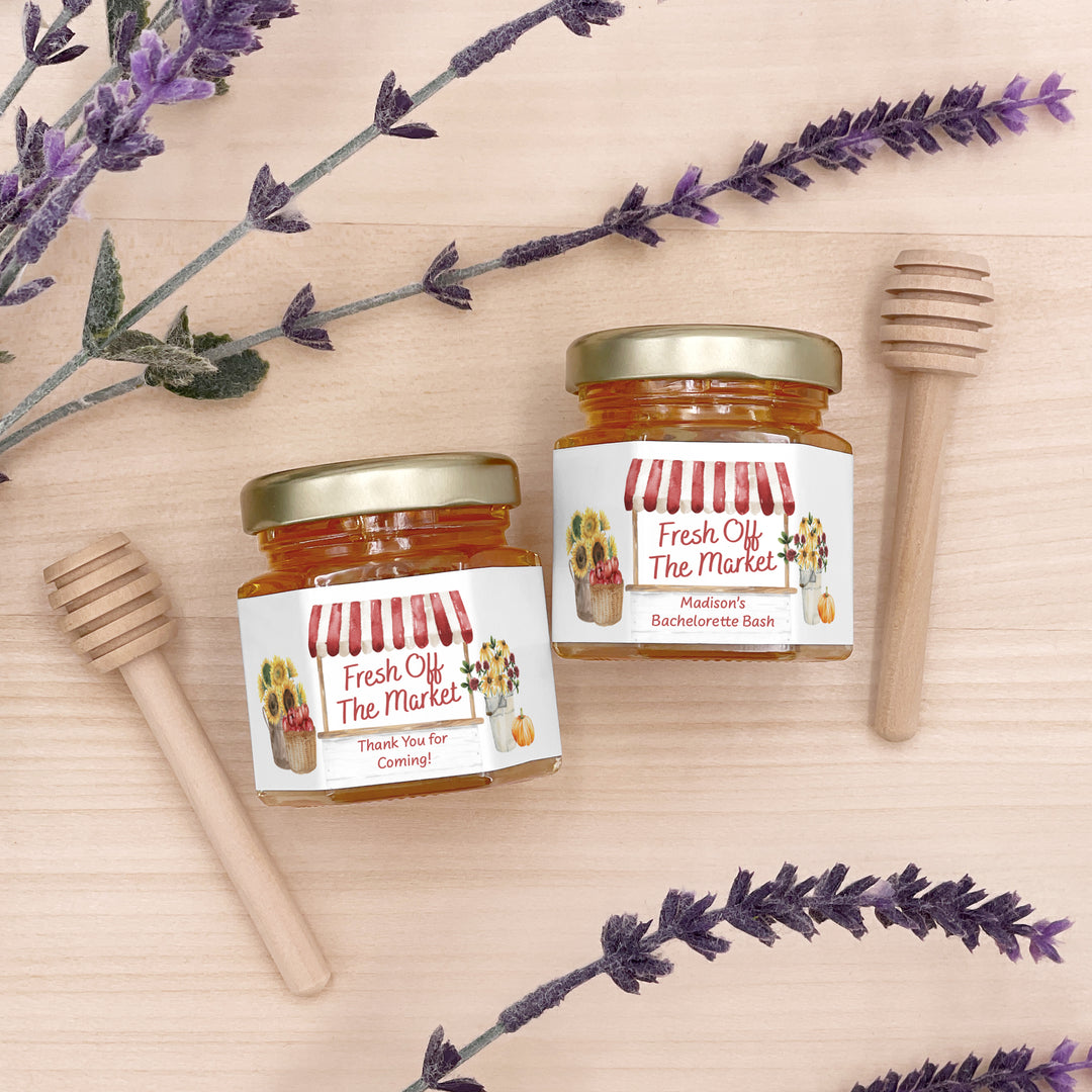 Fall Fresh Off the Market, Bridal Shower Honey Jars