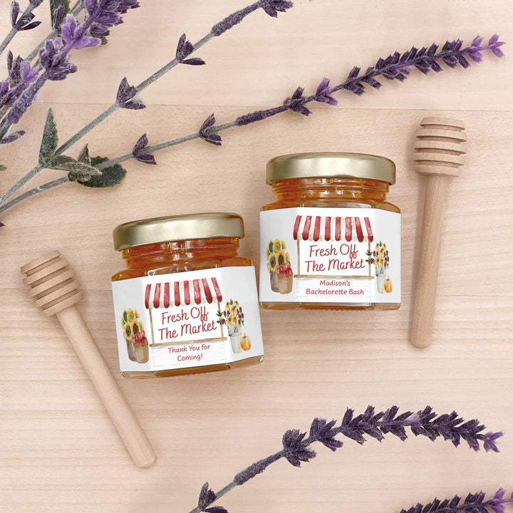 Fall Fresh Off the Market, Bridal Shower Honey Jars
