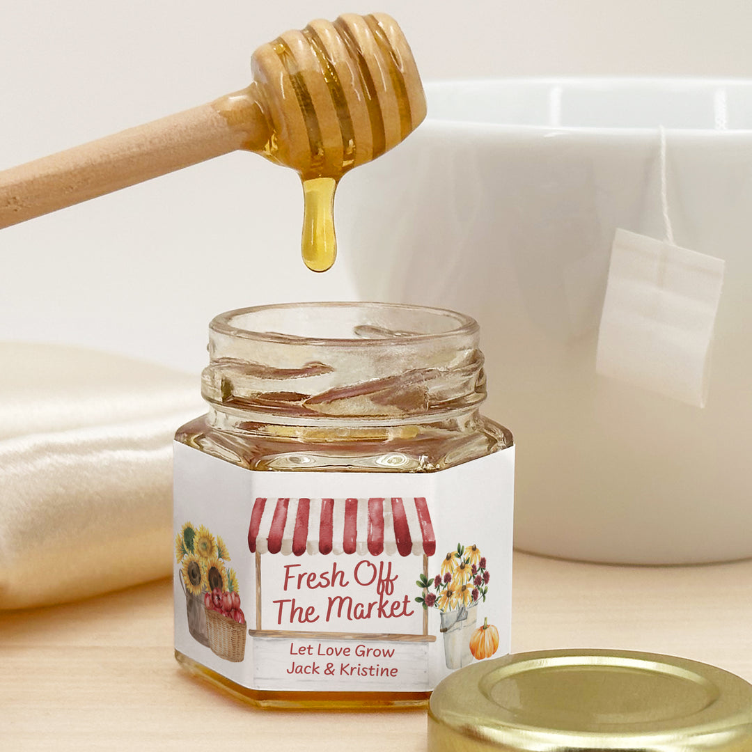 Fall Fresh Off the Market, Bridal Shower Honey Jars