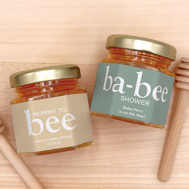 Honey Baby Shower Favors, Mini Honey Jar Favors, New to the Hive