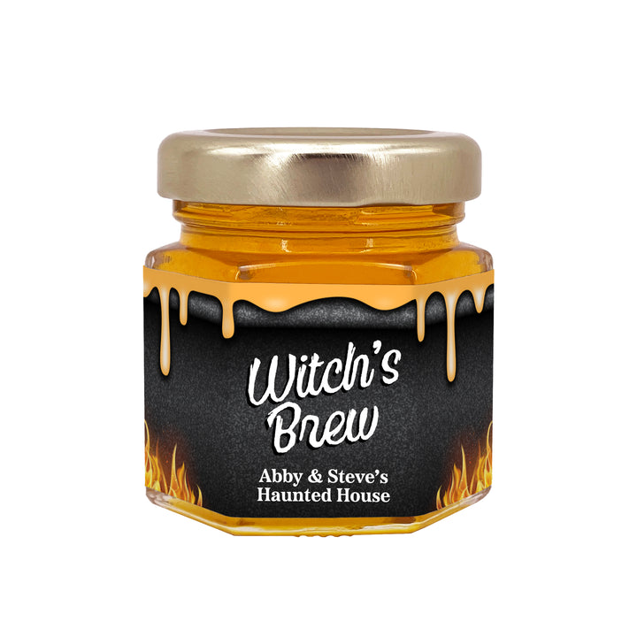 Mini Halloween Honey Jar, Witch&