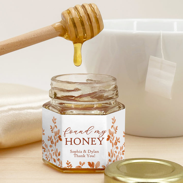 Honey Wedding Favors, Fall Wedding Honey, Autumn Leaves, I Found my Honey