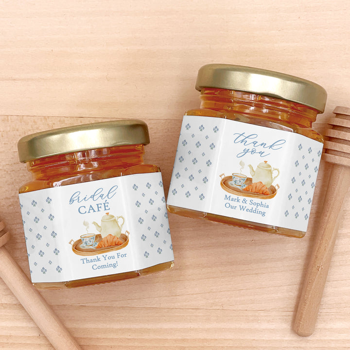 Honey Bridal Shower Favors, Time for Tea with the Bride to Be, Bridal Brunch, Bridal Shower Tea Tray
