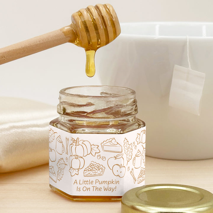 Fall Doodle Honey Favors, Bridal Shower, Friendsgiving, Wedding Favors
