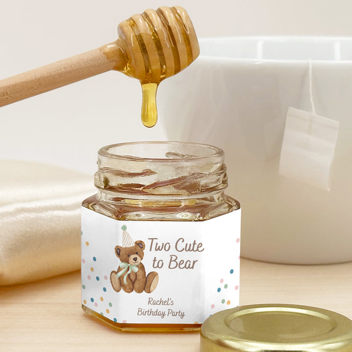 Teddy Bear Birthday, Beary First Birthday, Birthday Honey Jars