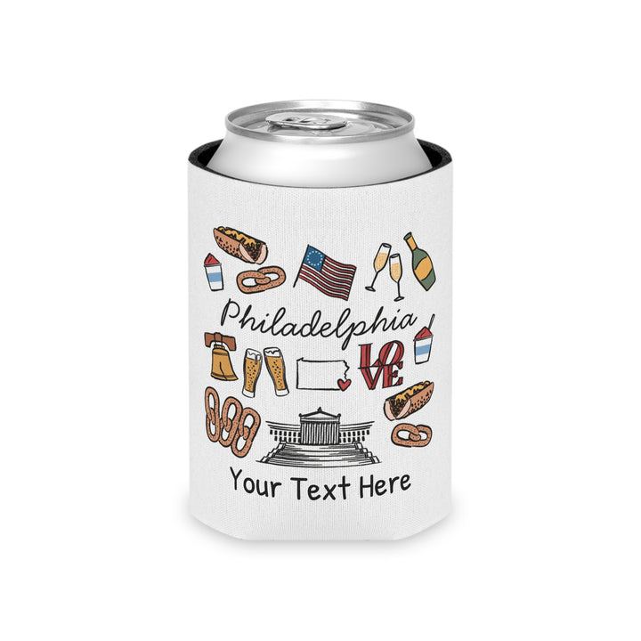 Philadelphia Can Cooler — Personalized Bachelorette Party Can Cooler
