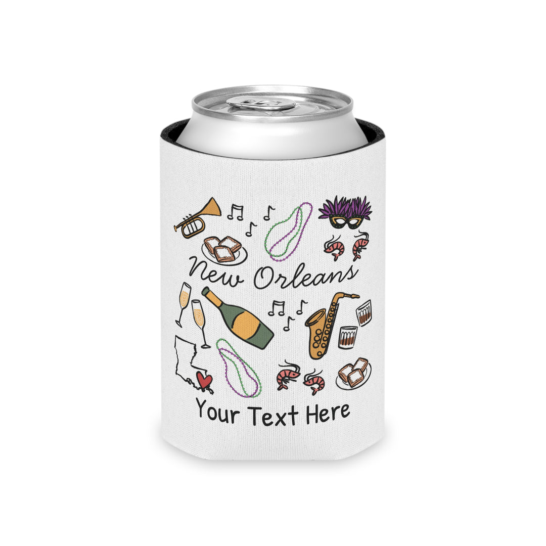 New Orleans Can Cooler — Personalized Bachelorette Party Can Cooler