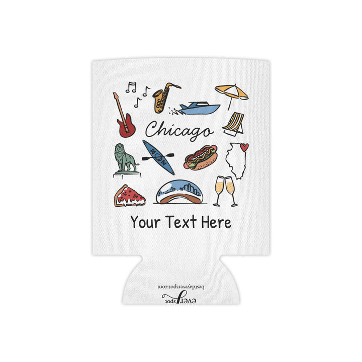 Chicago Can Cooler — Personalized Bachelorette Party Can Cooler