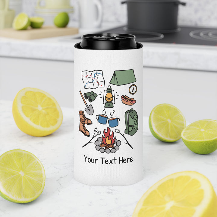 Camping Can Cooler — Personalized Bachelorette Party Can Cooler