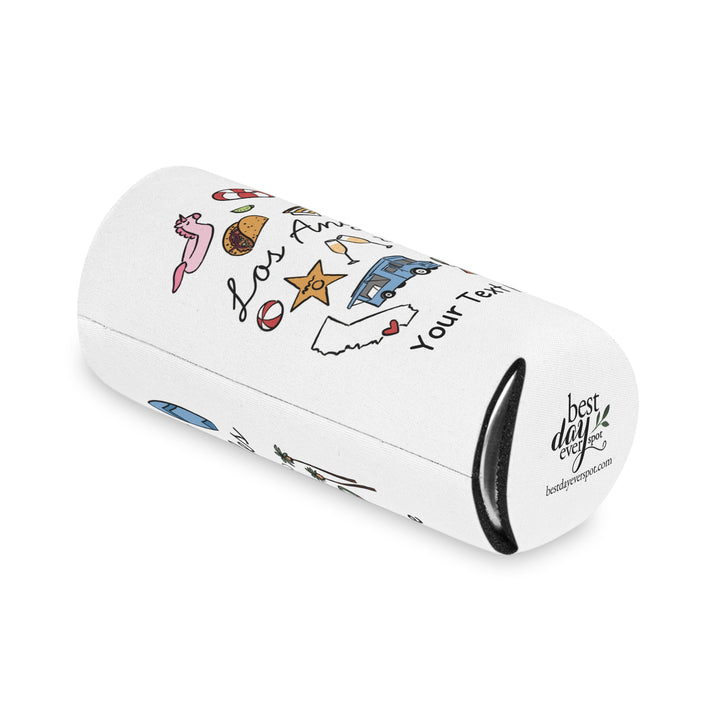 Los Angeles Can Cooler — Personalized Bachelorette Party Can Cooler
