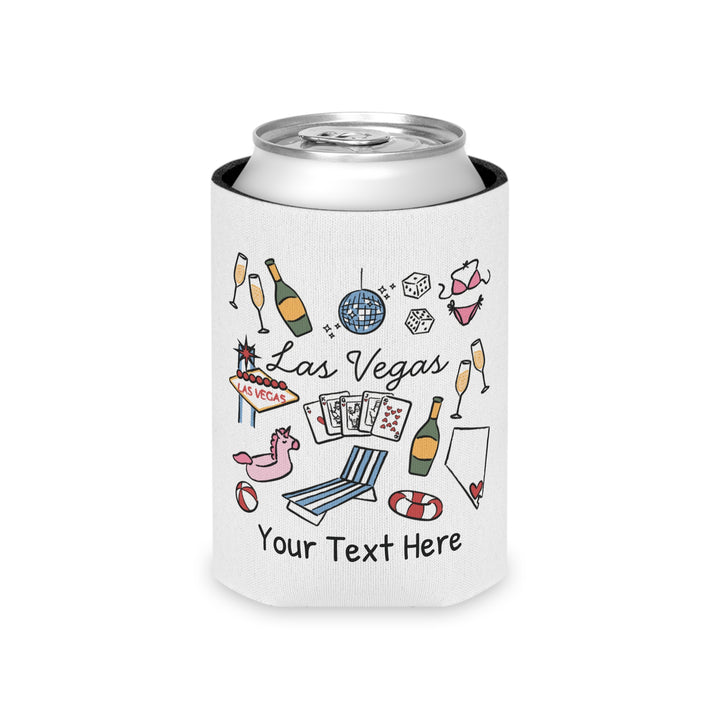 Las Vegas Can Cooler — Personalized Bachelorette Party Can Cooler