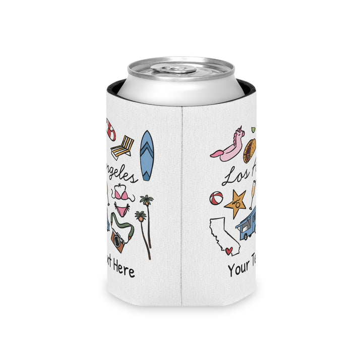 Los Angeles Can Cooler — Personalized Bachelorette Party Can Cooler