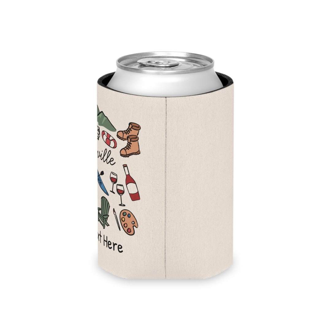 Asheville Can Cooler — Personalized Bachelorette Party Can Cooler