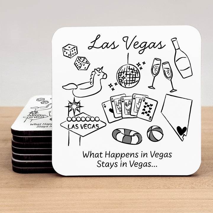 Custom Wedding Coasters, Girls Trip, Las Vegas Bachelorette Coasters