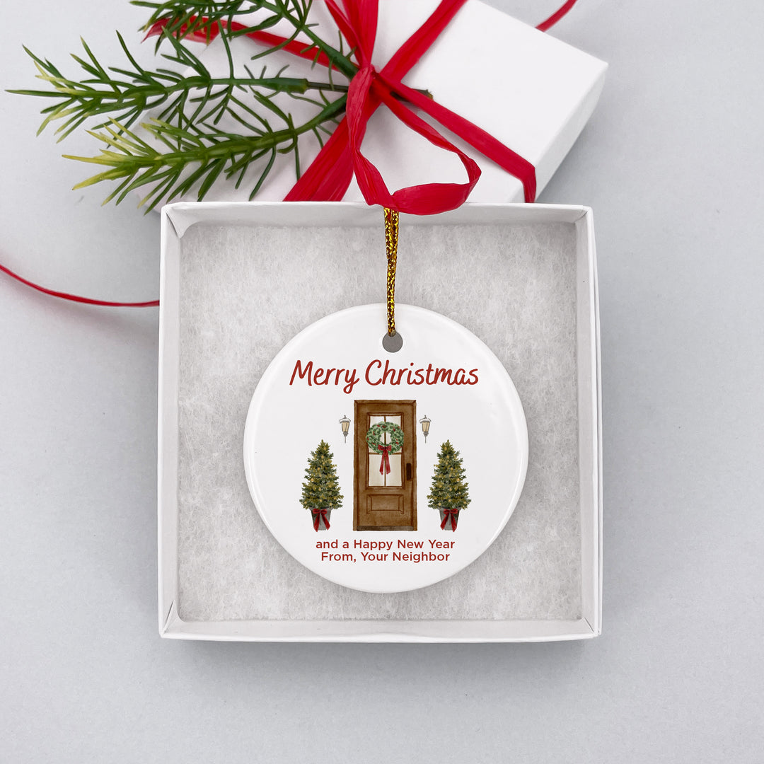 Personalized First Christmas New Home Ornament, Keepsake Gift, Christmas Door Ornament
