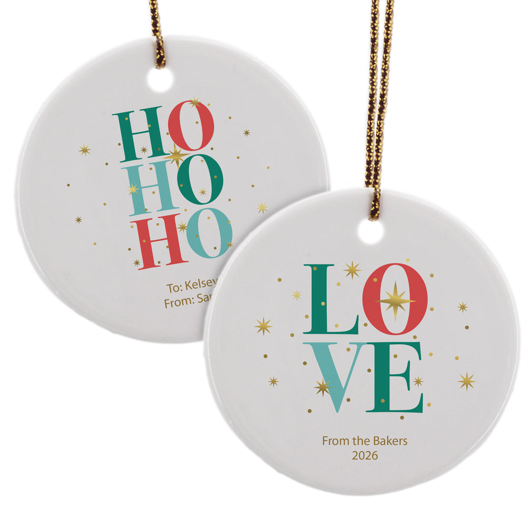 Personalized Christmas Tree Ornament - Christmas Sparkle
