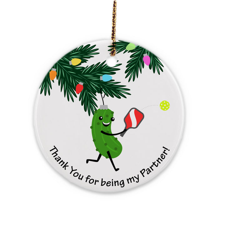 Pickleball Christmas Ornament, Personalized Pickleball Ornament