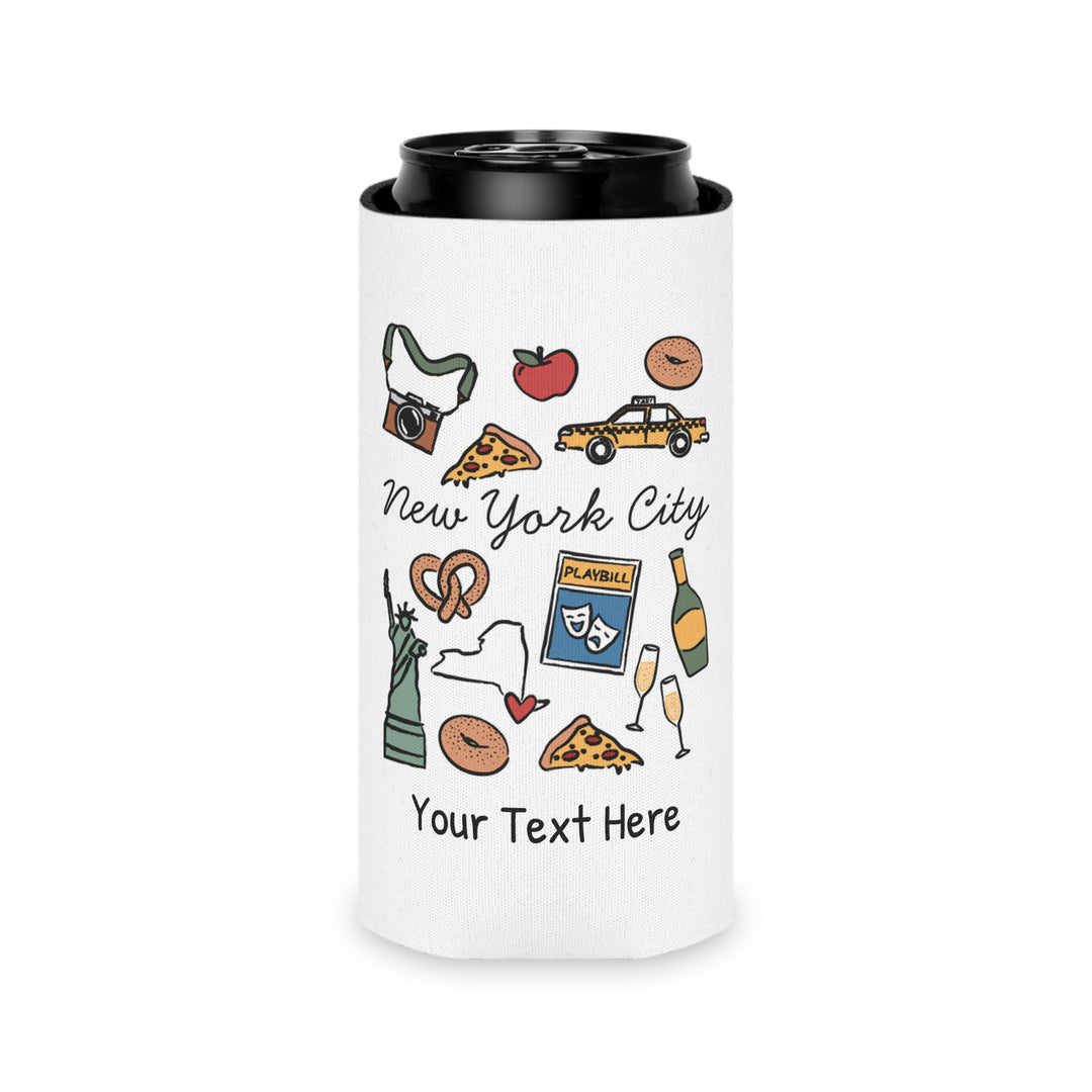 New York City Can Cooler — Personalized Bachelorette Party Can Cooler