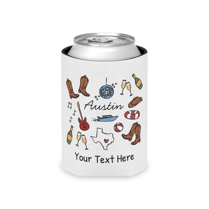 Austin Can Cooler — Personalized Bachelorette Party Can Cooler