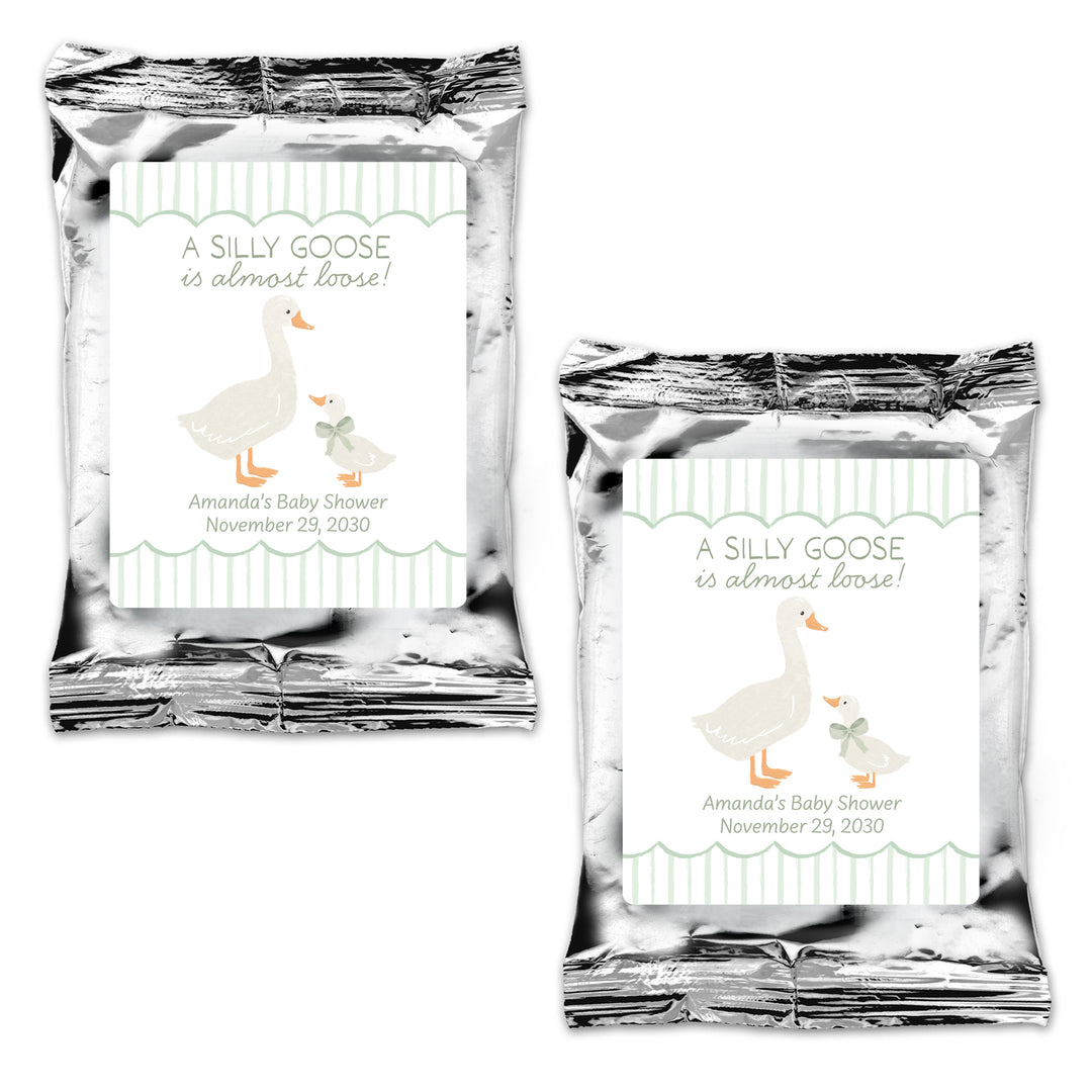 A Silly Goose is Almost Loose, Baby Shower Coffee Favors