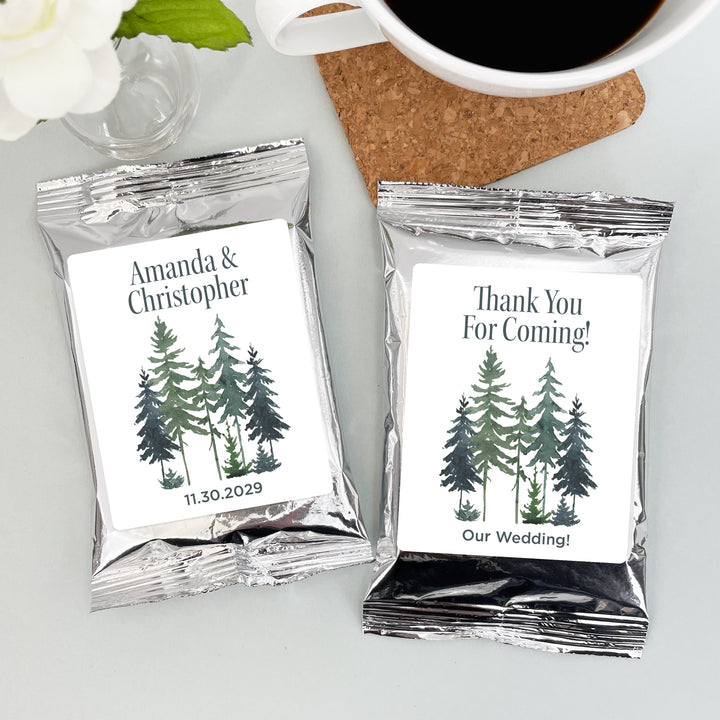 Watercolor Pine Trees Coffee