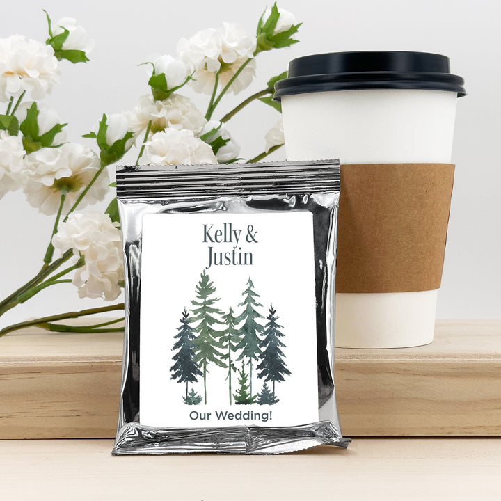 Watercolor Pine Trees Coffee