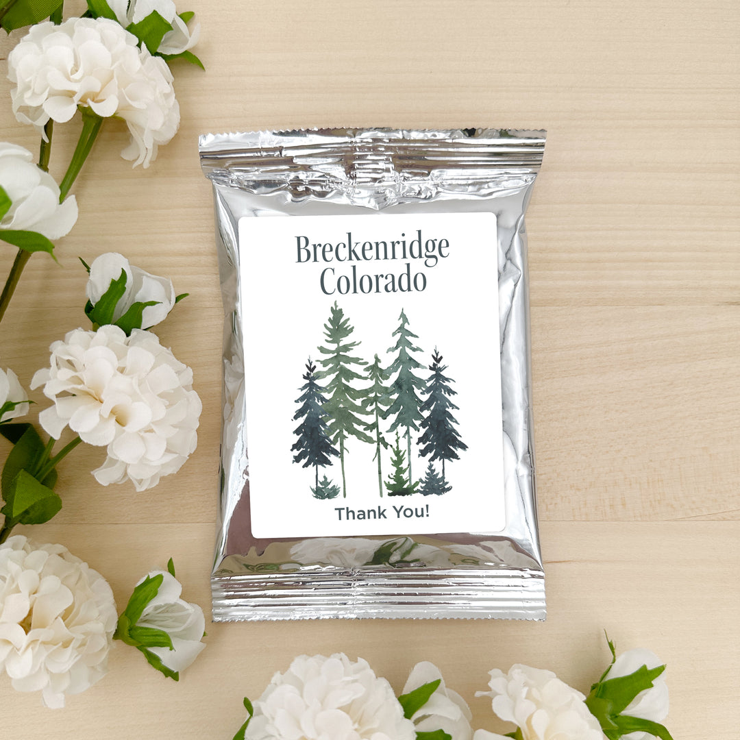 Watercolor Pine Trees Coffee