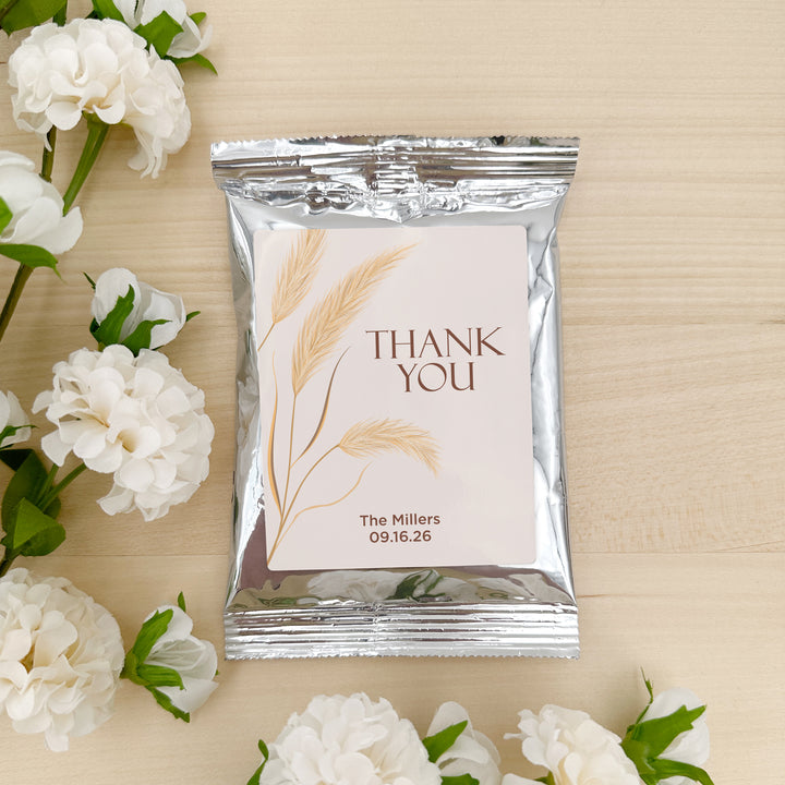 Custom Coffee Wedding Favors, Harvest Grass Coffee