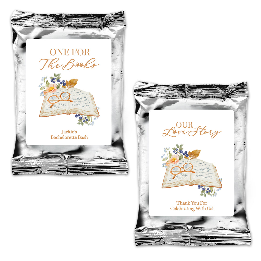 Personalized Coffee Favors, Bridal Shower Gift, Bridal Book Club, Book Themed Bridal Shower