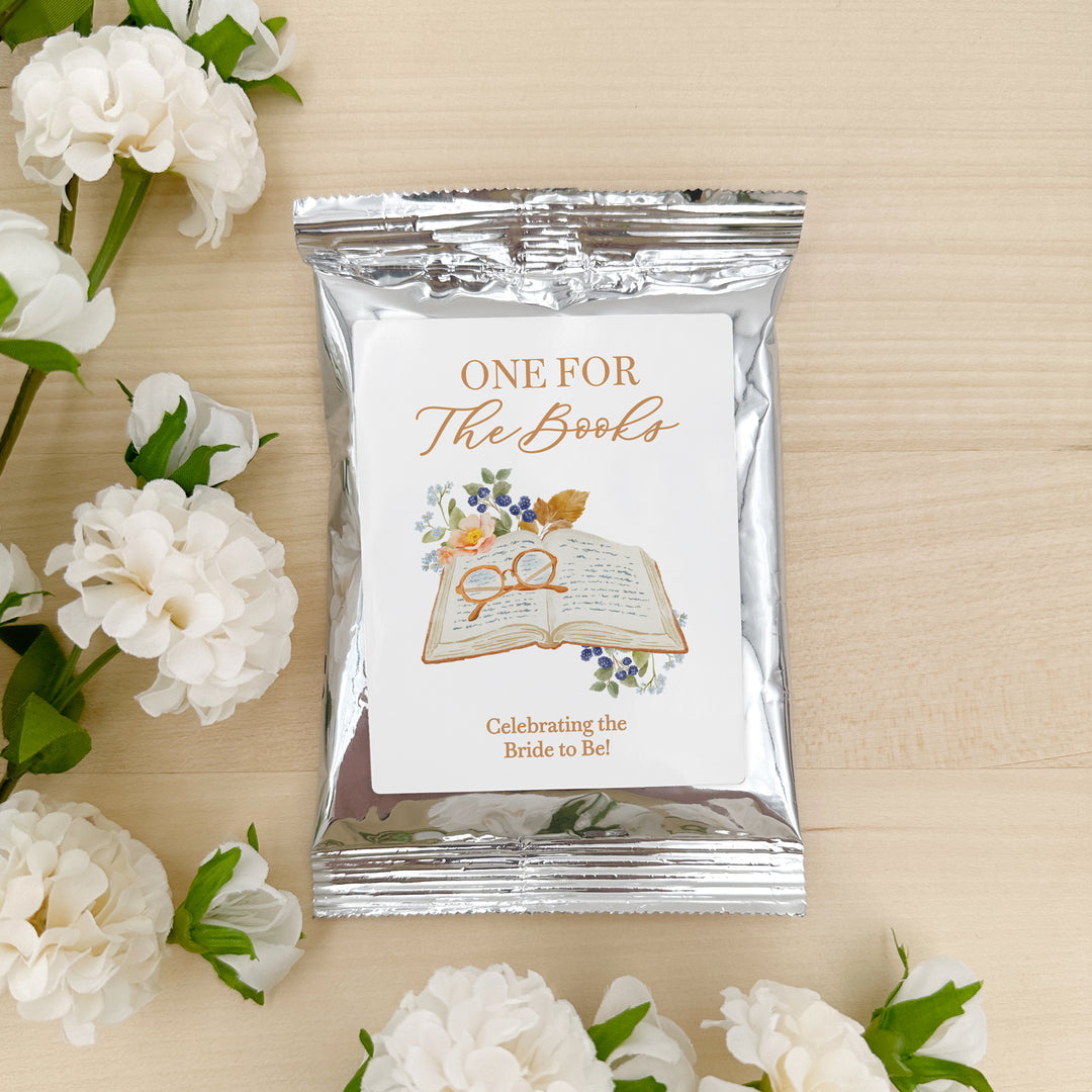 Personalized Coffee Favors, Bridal Shower Gift, Bridal Book Club, Book Themed Bridal Shower