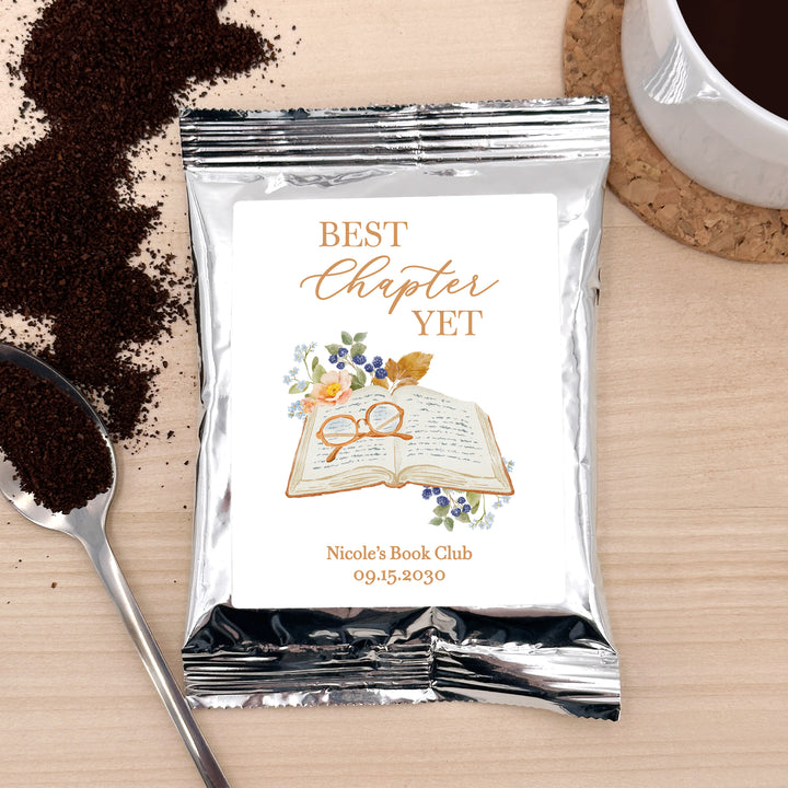 Personalized Coffee Favors, Bridal Shower Gift, Bridal Book Club, Book Themed Bridal Shower