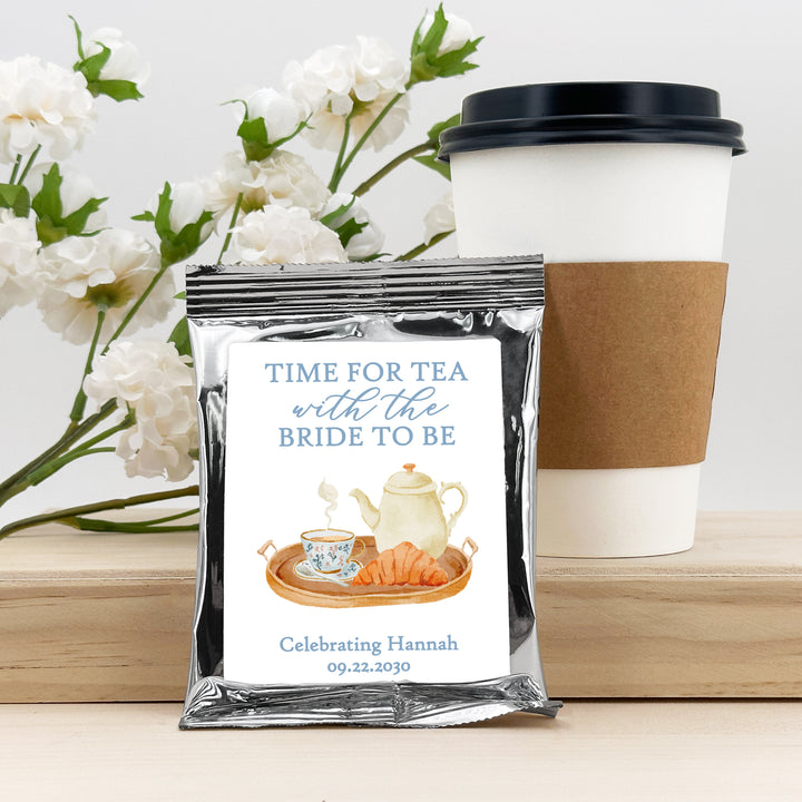 Personalized Coffee Favors, Bridal Shower Gift, Love is Brewing, Bridal Shower Cafe