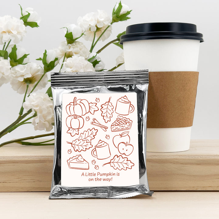 Fall Doodle Coffee Favors, Bridal Showers, Baby Showers, Friendsgiving Favors